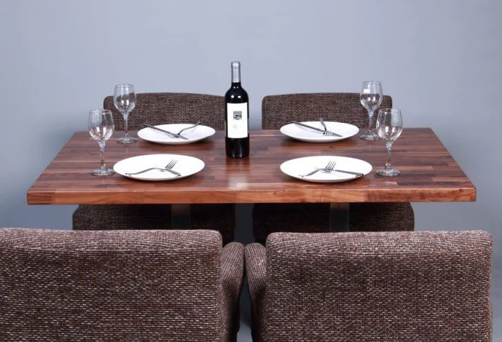 Walnut Wood Butcher Block Dining Table Top