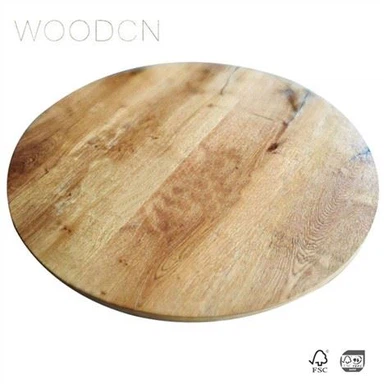 Viiluinen tammipuu ruokapöytä toppi