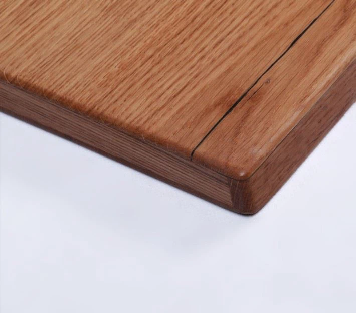 China Veneer Oak Wood Dining Table Top Factory