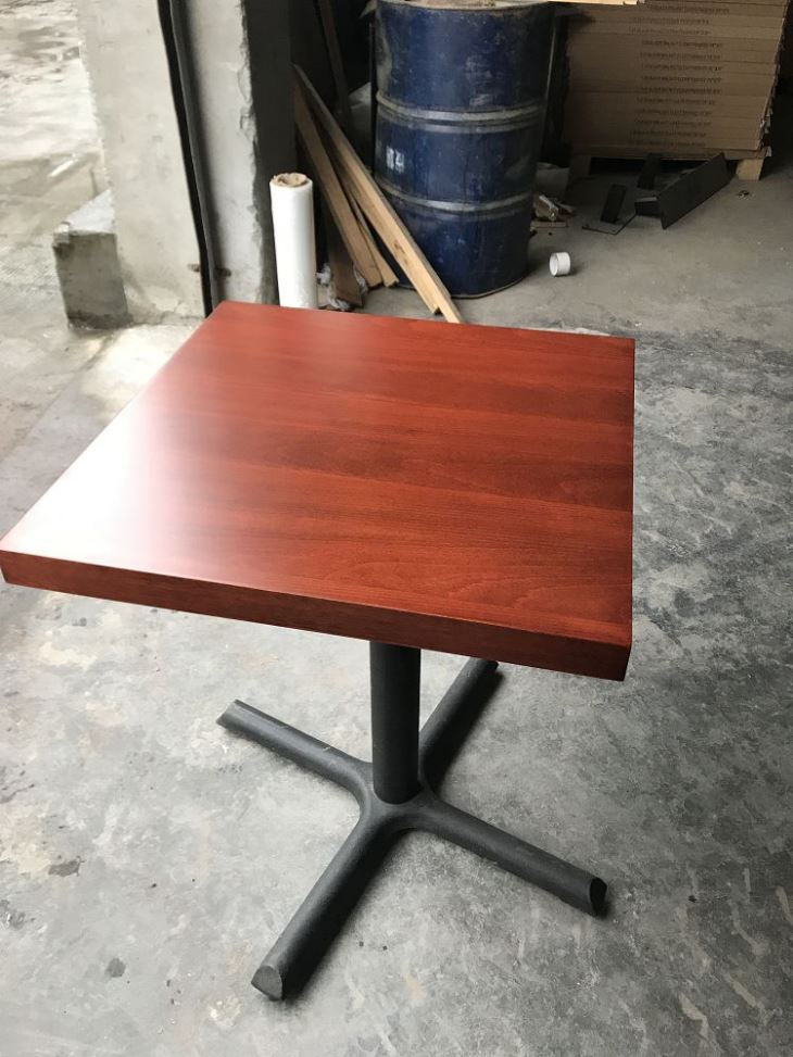 Veneer Oak Wood Leather Dining Table Top
