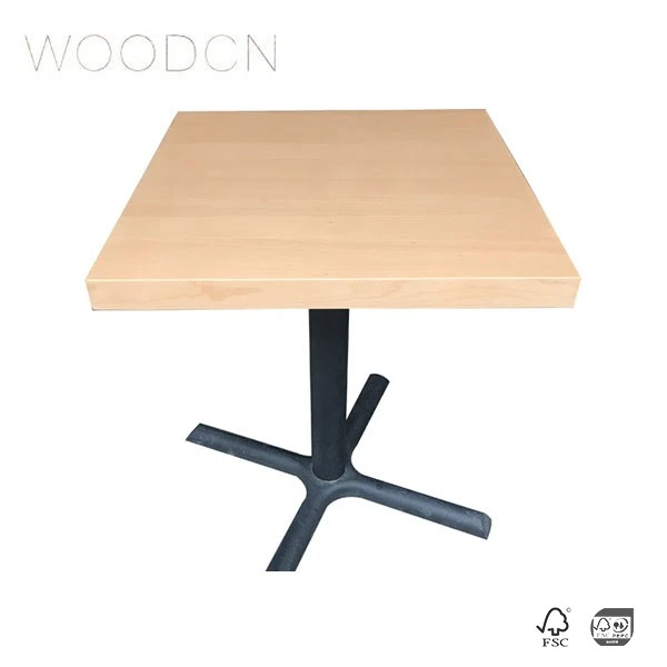 Black Walnut Veneer Wood Table For Restaurant