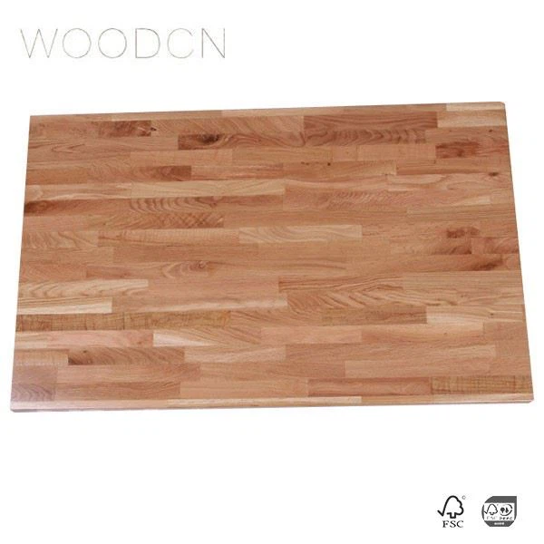 Solid EU White Oak Wood Butcher Block Style Dining Table Top