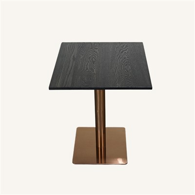 Kiinteä tammipuupöydät mustalla värillä